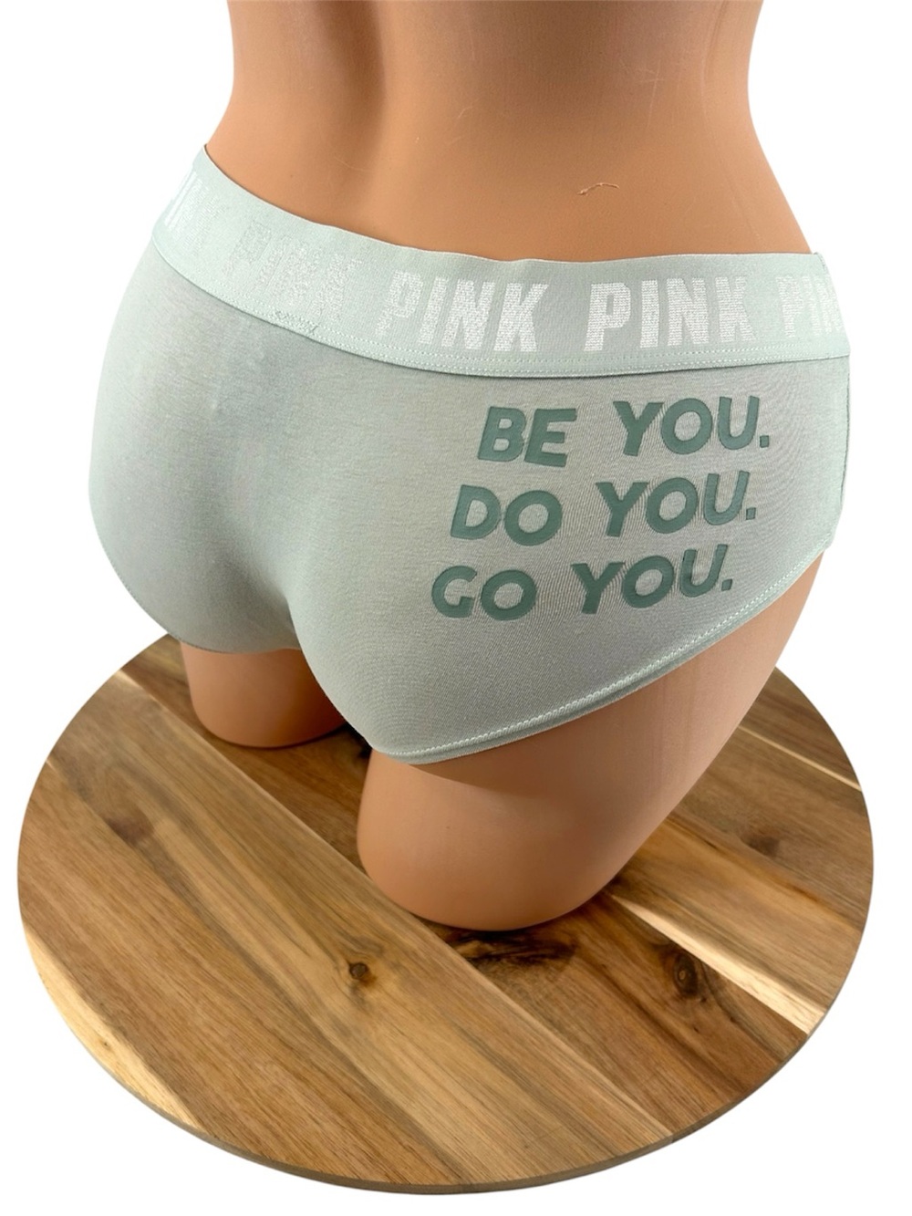 NWT PINK Victoria’s Secret “Be You. Do You. Go You.” Graphic Print Hipster Panty